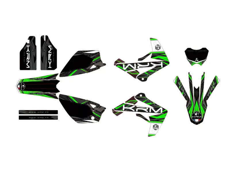 Stickerset KRM Groen Rieju MRT