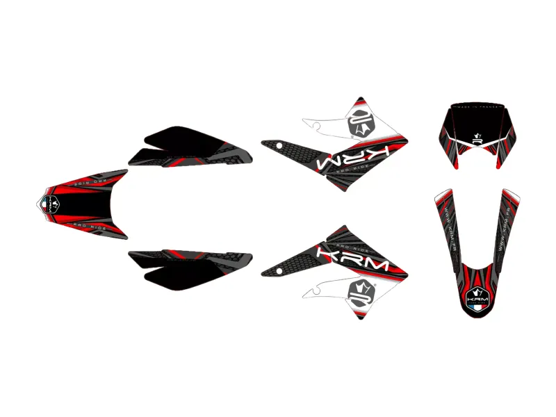 Stickerset KRM Rood Derbi  X-treme 2011 - 2017