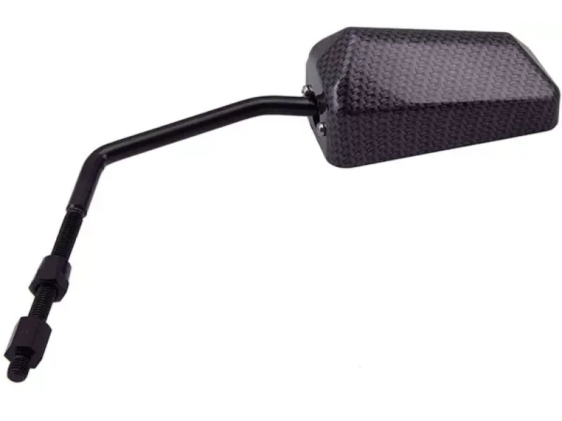 Spiegel STR8 F1 Rechts/ Links M8 Draad (M/Linker Draad Adapter), Zwarte Carbon Look
