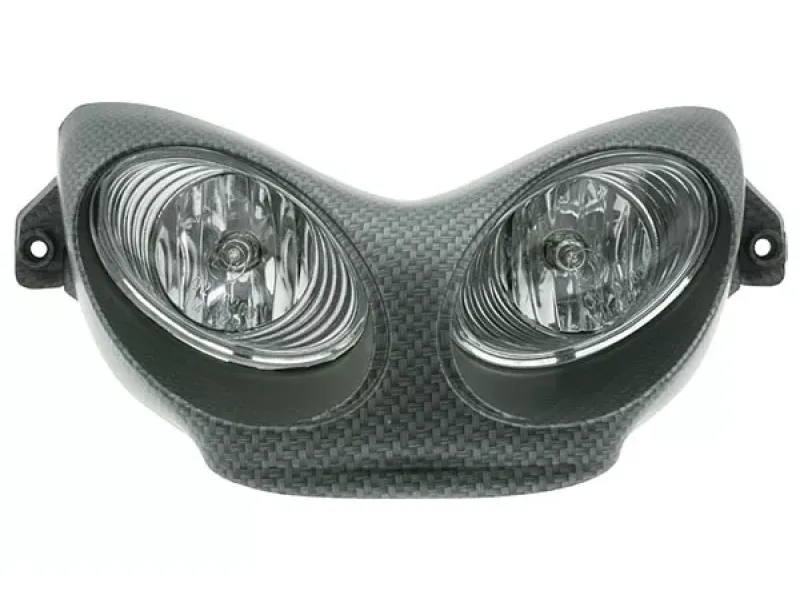 Twin Koplamp Masker Autoglas Yamaha Aerox / Nitro Carbon Look CE-Markering