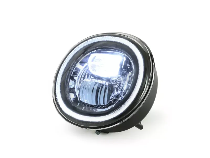 Koplamp MOTO NOSTRA LED HighPower GTS i.E Super 125-300  (-2018 Past Ook op GT, GTS, GTL) Verchroomde Reflector