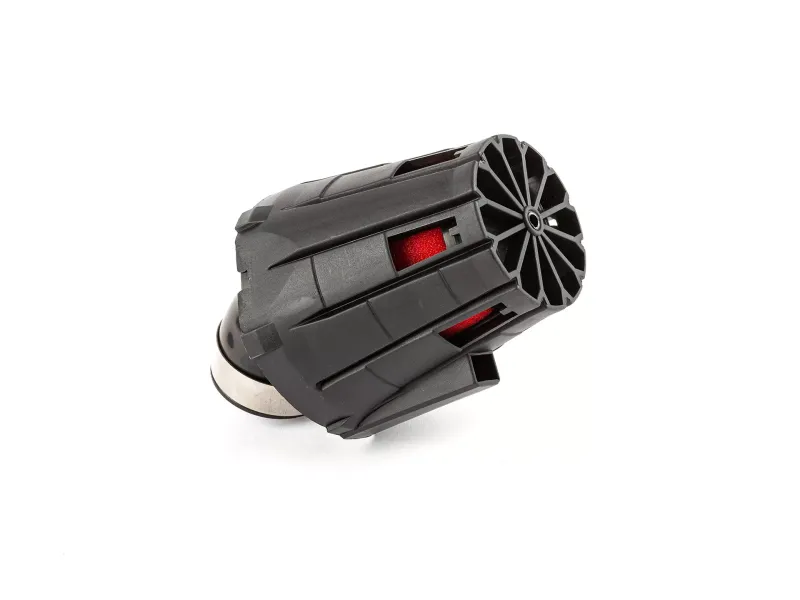 Luchtfilter E5 Hoek 45 D.35MM Zwart / Rood