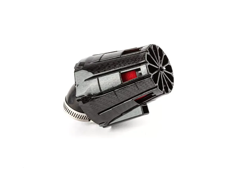 Luchtfilter E5 Hoek 45 D.35MM Carbon / Rood