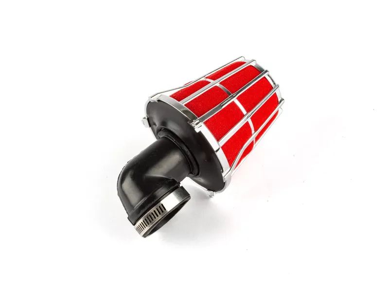 Luchtfilter Hexa Hoek 90 Deg. D.35MM Cchroom / Rood