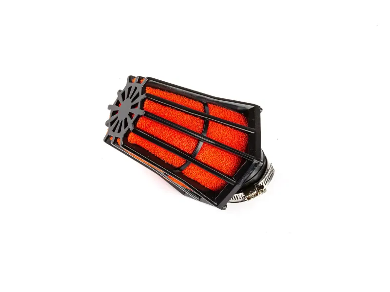 Luchtfilter Hexa Hoek 45 Deg. D.35MM Zwart / Rood
