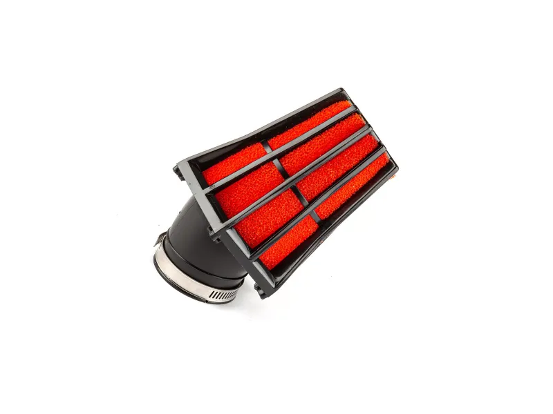 Luchtfilter Hexa Hoek 45 Deg. D.35MM Zwart / Rood