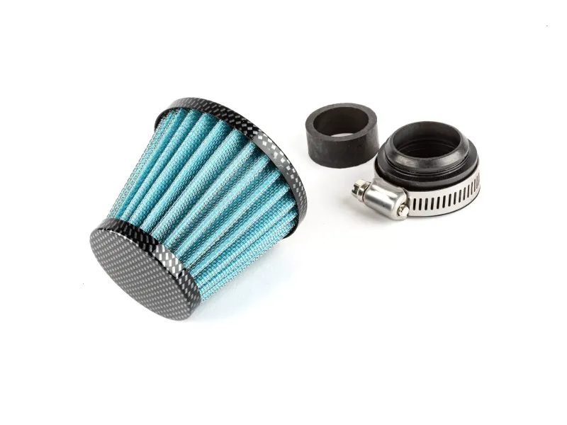 Luchtfilter Power Straight D.35MM Carbon / Blauw
