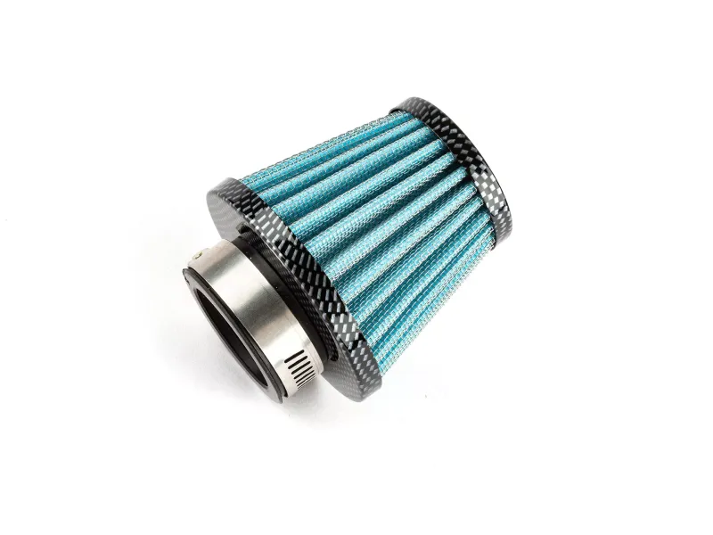 Luchtfilter Power Straight D.35MM Carbon / Blauw
