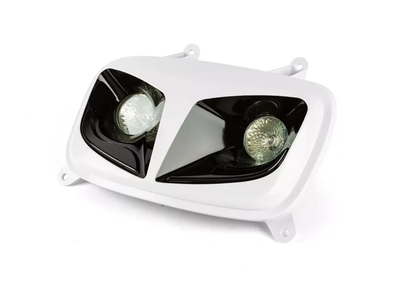 Koplampmasker (Twin) Wit / Zwart MBK Booster / Yamaha BW'S NA 2004
