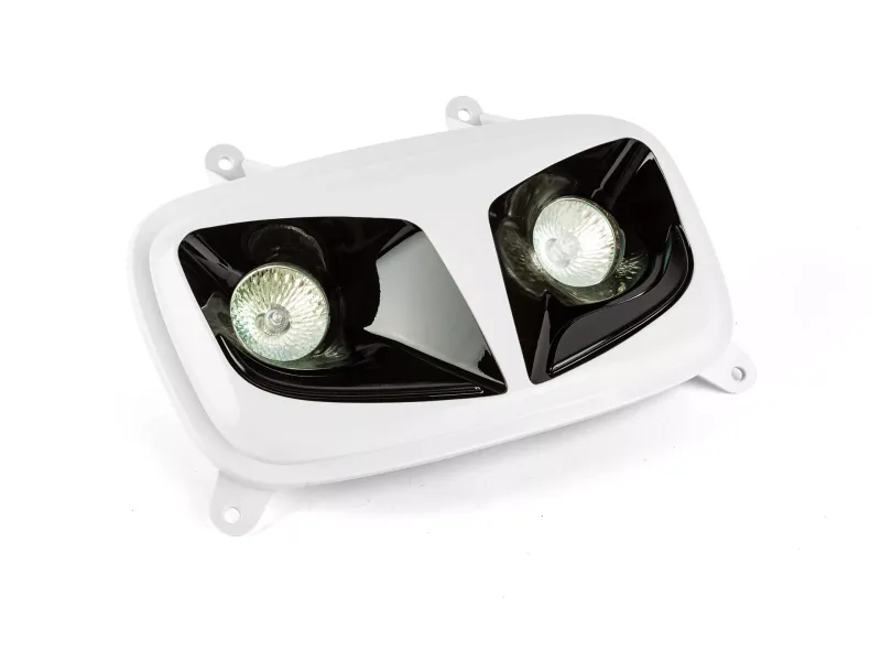 Koplampmasker (Twin) Wit / Zwart MBK Booster / Yamaha BW'S NA 2004