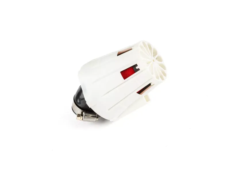 Luchtfilter E5 Hoek 45 Deg. D.35MM Wit / Rood
