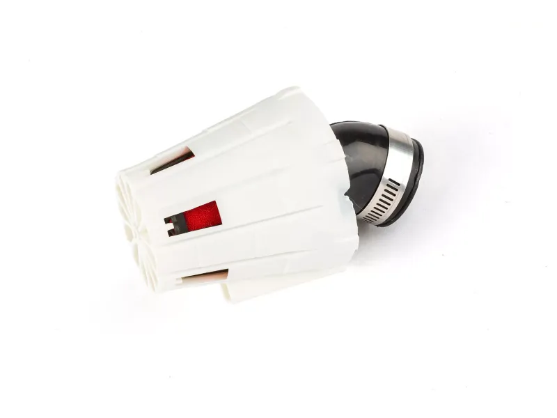 Luchtfilter E5 Hoek 45 Deg. D.35MM Wit / Rood
