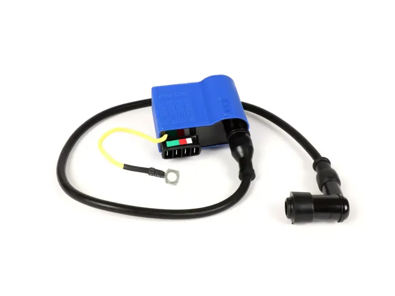 CDI set met Bougiedop en bougiekabel BGM pro Vespa PX - Blauw