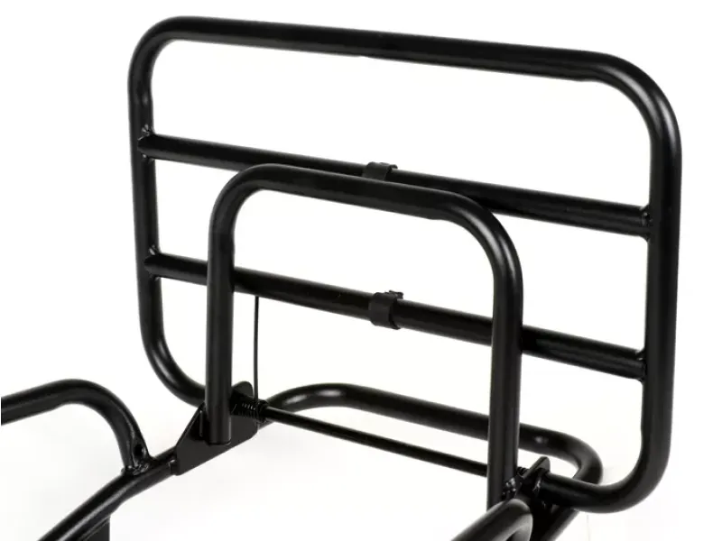 Achterdrager Neerklapbaar MOTO NOSTRA Vespa PK S, PK XL, PK XL2 Zwart
