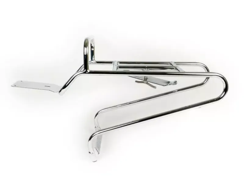 Achterrek MOTO NOSTRA Horizontale Reservewielhouder Vespa PX80, PX125, PX150, PX200 Chroom
