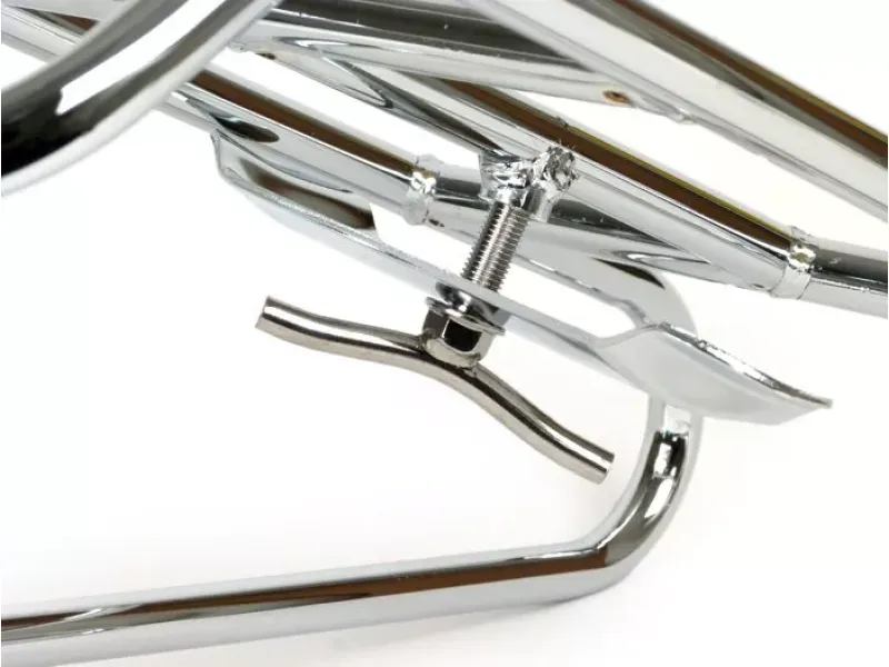 Achterrek MOTO NOSTRA Horizontale Reservewielhouder Vespa PX80, PX125, PX150, PX200 Chroom