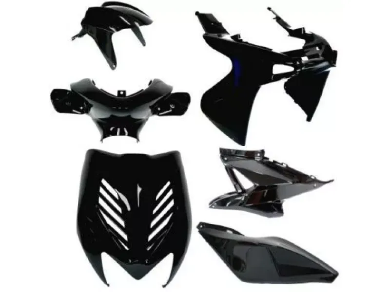 Aerox Kappenset - Zwart Metallic (8 delig)
