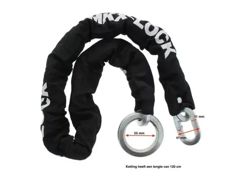 Kettingslot MKX Lock - 120 cm ART4 (voor dunne velg)
