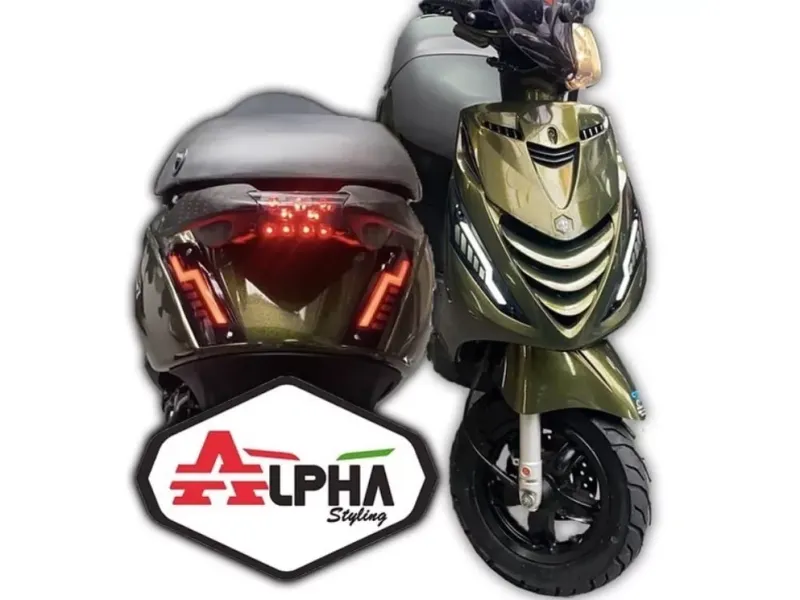 Alpha Matrix LED knipperlicht Zip voorkant (smoke / weglopend)
