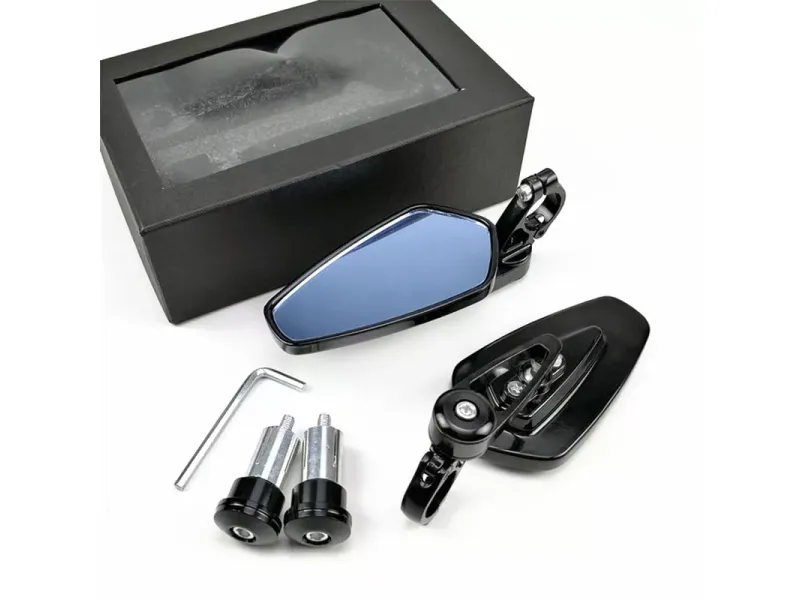 Bar-end Spiegels Piaggio Zip (Custom) Zwart