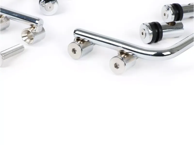 Windscherm beugels Moto Nostra - Vespa PX80, PX125, PX150, PX200, T5 Classic, LML 125 150 Star Stella Chroom