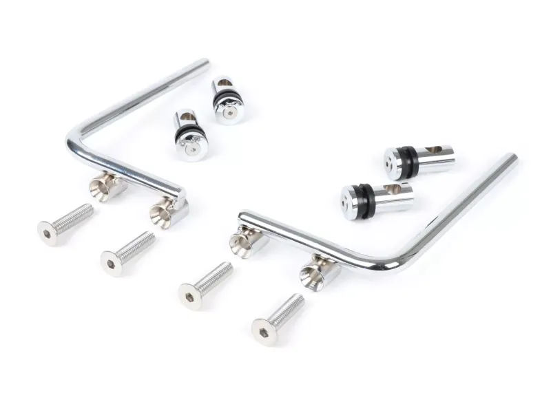 Windscherm beugels Moto Nostra - Vespa PX80, PX125, PX150, PX200, T5 Classic, LML 125 150 Star Stella Chroom