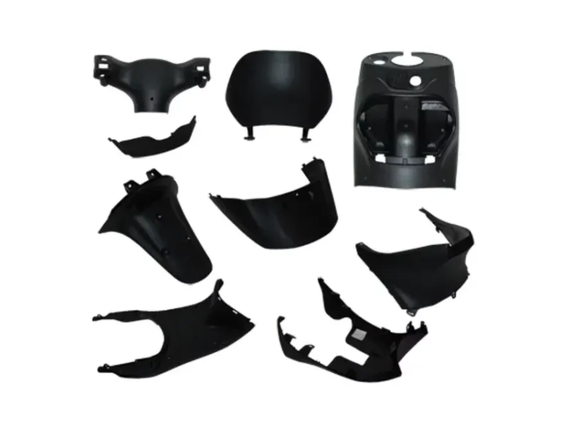 Binnenkappenset Piaggio Zip 9 delig zwart