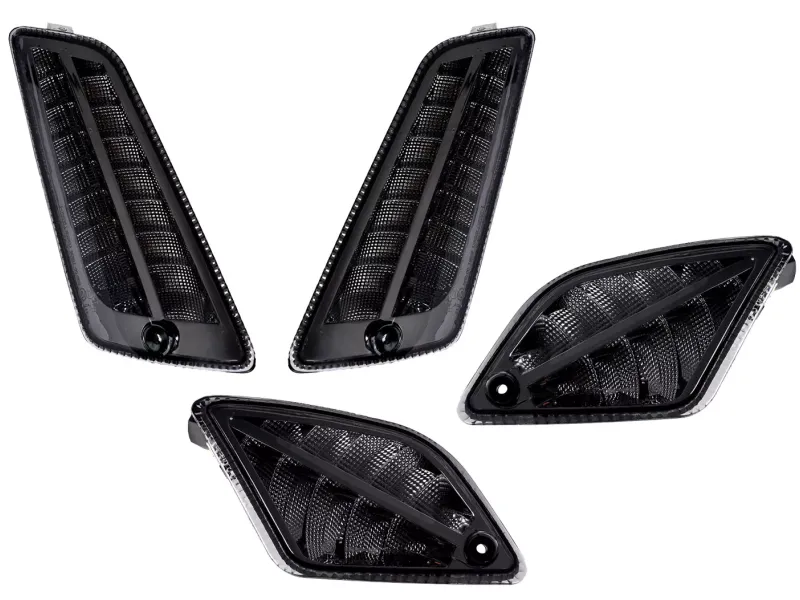 Knipperlichtset Voor Achter MOTO NOSTRA 2K22 (2019-2022) Dynamisch LED Volglicht Voorzijde Met Dagrijlicht en Achterzijde Met Positielicht Gerookt
