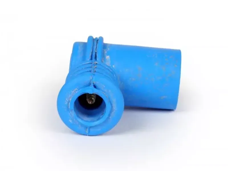 Bougiedop Polini siliconen kort blauw