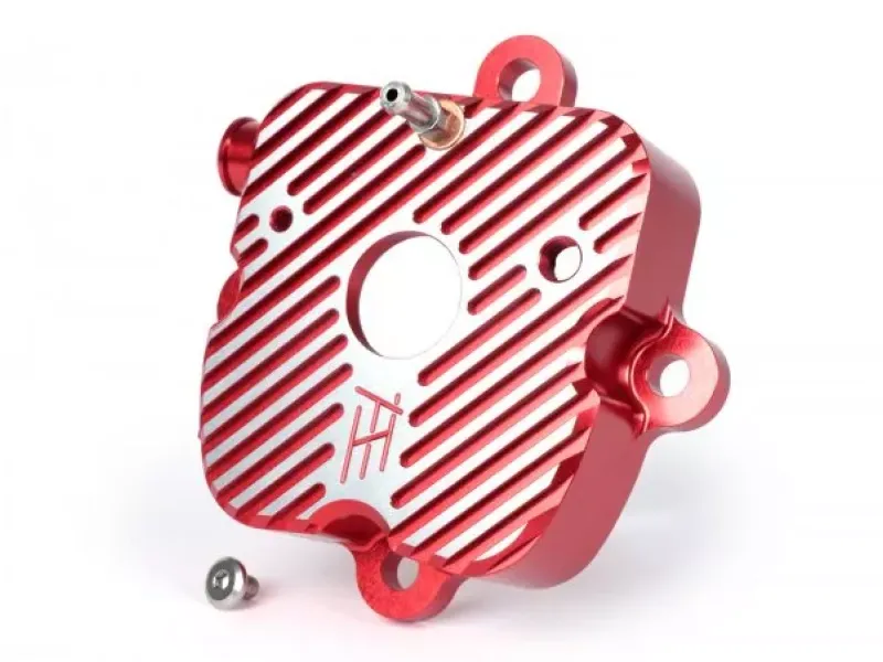 buitenste cilinderkop v1.1  heikotuning rood 45 geslepen piaggio 125 180 cc 2 takt lc