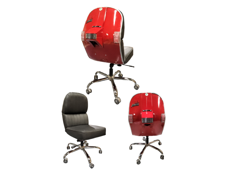 Bureaustoel Vespa Rood