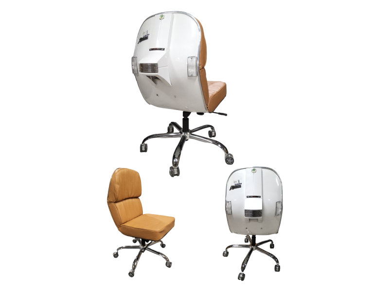 Bureaustoel Vespa Wit