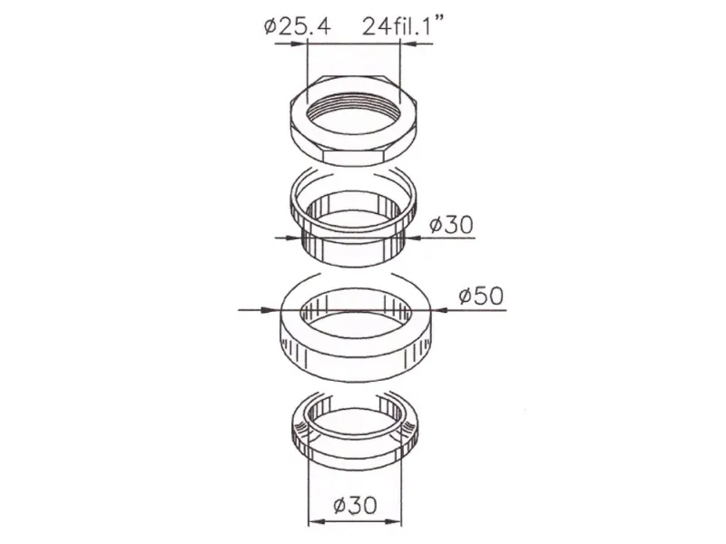 Balhoofdlagers SYM Fiddle/Orbit Diverse modellen