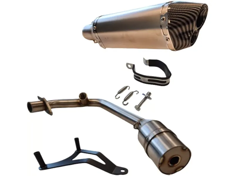 Uitlaat Alpha Styling - Piaggio Zip / Vespa Sprint 4T -  iGet Euro 4 (Titanium / Carbon)