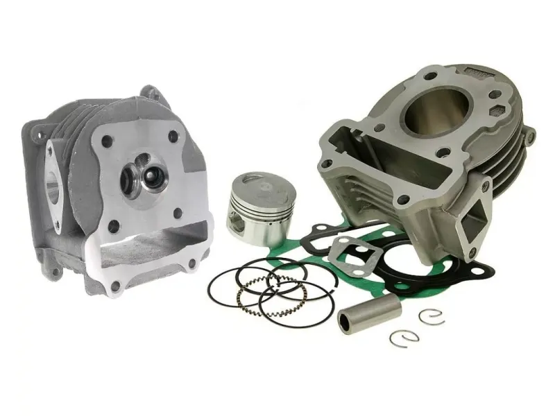 Cilinderkit GY6 50cc compleet met cilinderkop (139QMB / 139QMA met SLS)