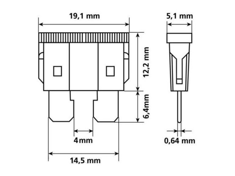 Zekeringen assortiment steek 14.5mm 7.5 - 30A