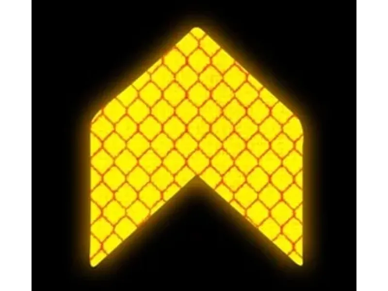 Reflecterende sticker - Pijl - Kleur: Geel