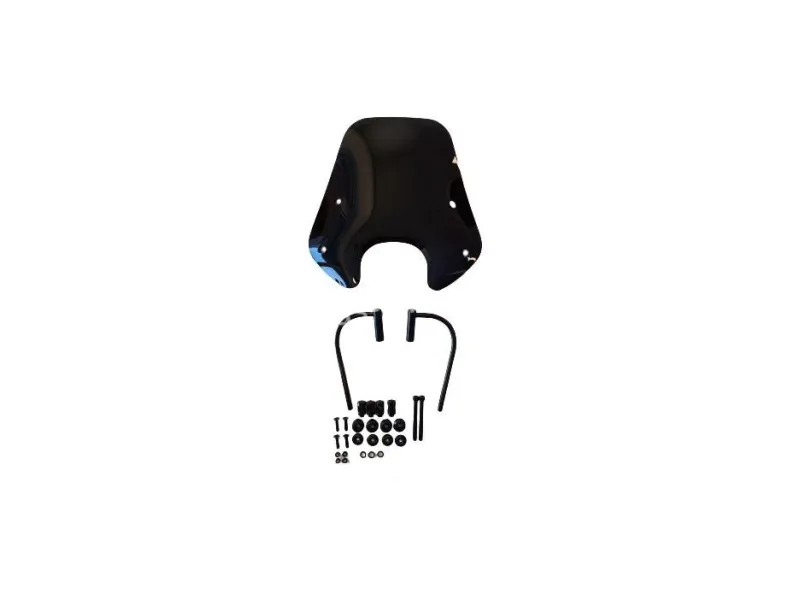 Laag windscherm Piaggio Zip 2000 - Glans Zwart