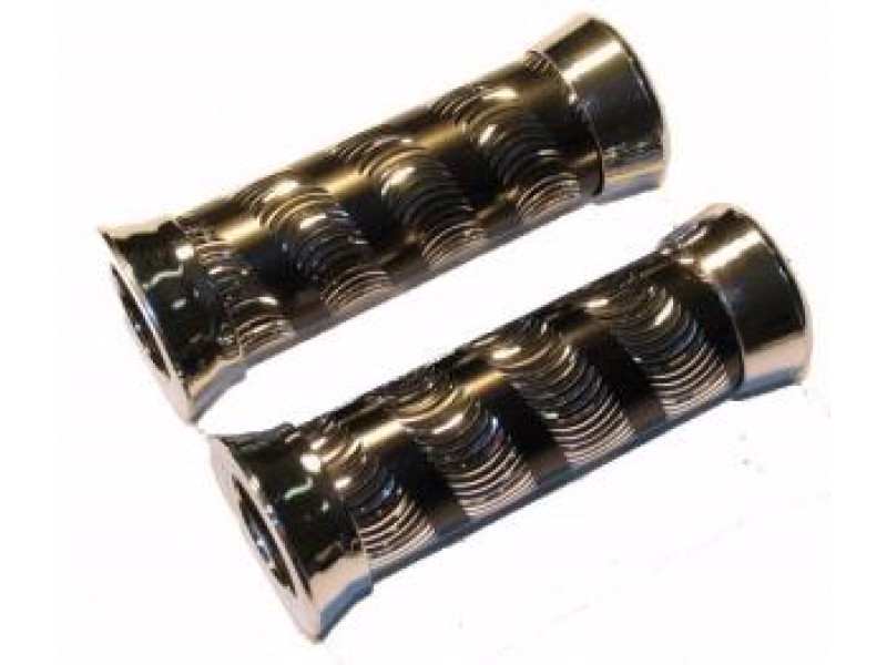 Handvatset - Chroom zwart met ringen