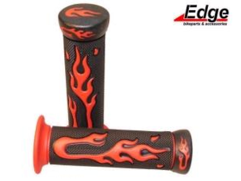Handvatset Flame - Custom zwart rood