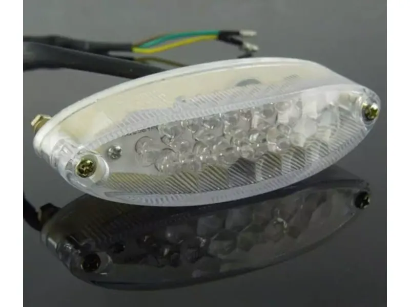 Achterlicht Uni Ovaal Led (Blank) CE Elec NL: Only Benelux	 