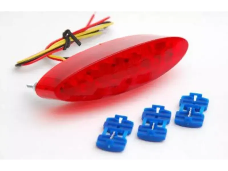 Achterlicht Uni Ovaal Led CE Rood (benelux only) Only Benelux