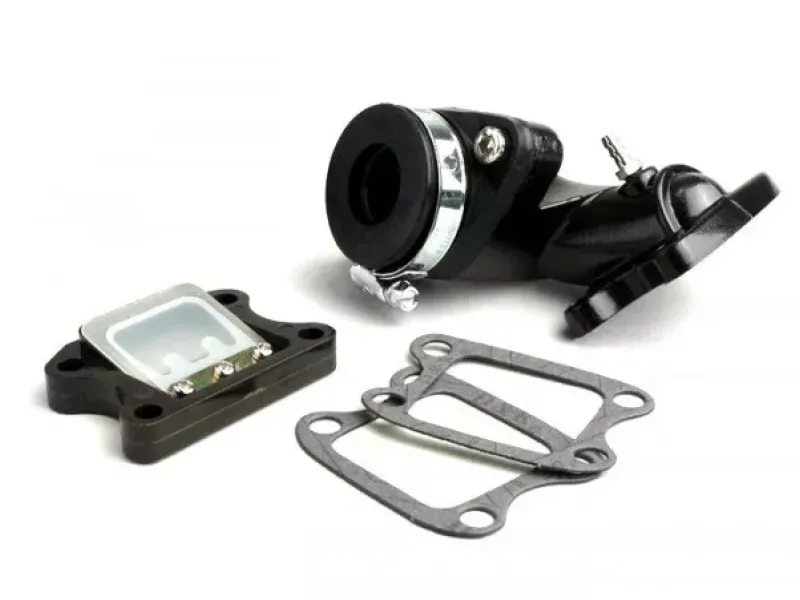inlaatspruitstuk  BGM pro v2  peugeot 50cc (verticale cilinder)   speedfight1 50 cc lc, speedfight2 50 cc lc, xfight 50, speedfight1 50 cc ac, speedfight2 50 cc ac, tkr50, trekker50, vivacity50, elyseo50, squab50, sv50, zenith , buxy50, elystar50, loo