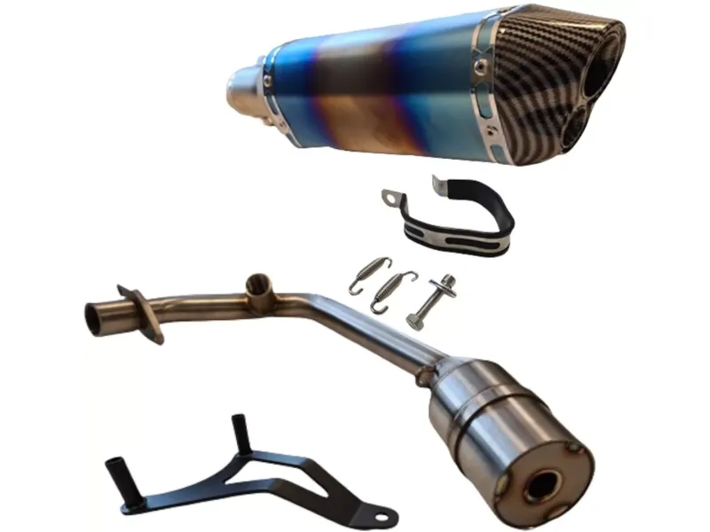 Uitlaat Alpha Styling - Piaggio Zip / Vespa Sprint 4T -  iGet Euro 4 (Multicolor / Carbon)