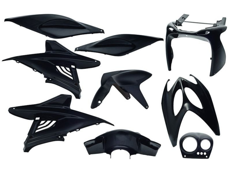Aerox Kappenset - Metallic Zwart