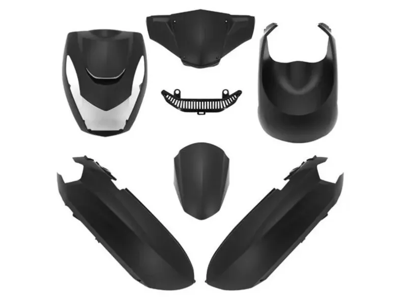 Kappenset Peugeot Kisbee mat zwart (B-kwaliteit)