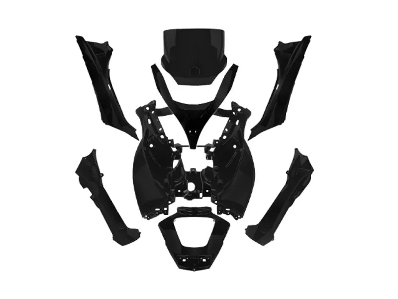 Kappenset Piaggio MP3 Mat zwart 125 - 500cc