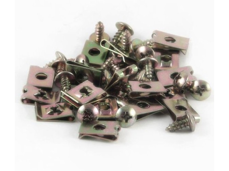 Schroevenset scooterkappen (speednut)  m4 x 10 (20 stuks)