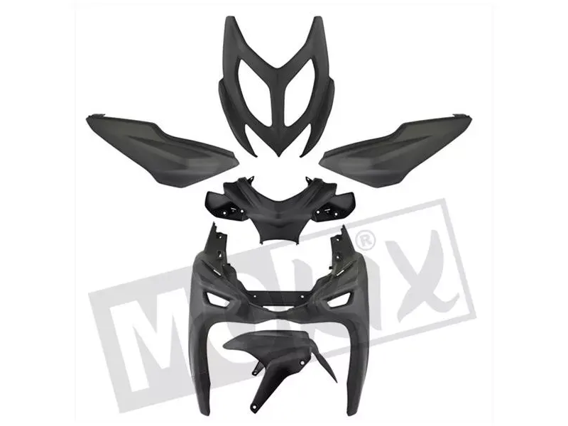 Kappenset Yamaha Aerox 2014 / Aerox R - Mat zwart