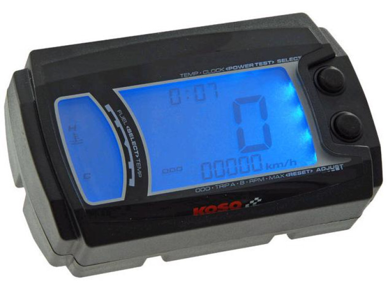 Kilometerteller / Temperatuurmeter / Tankmeter - Blauwe verlicht